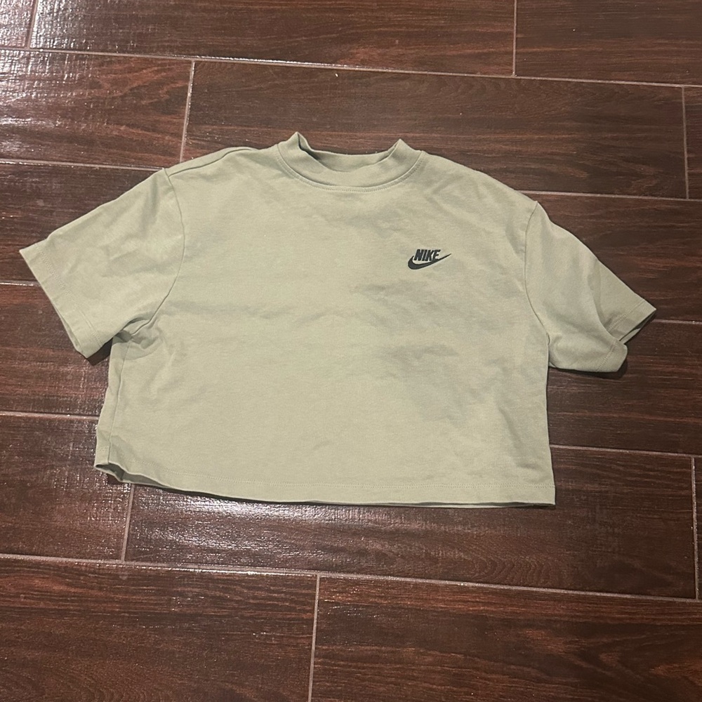 Nike Women's Sage Green Crop Top